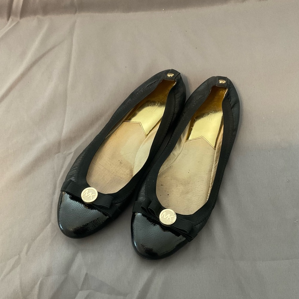 Michael Kors Black Ballet Flats